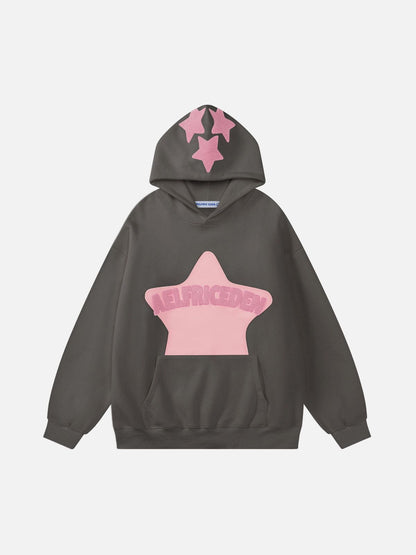 Aelfric Eden™ | Vintage hoodie med stjärnbroderi