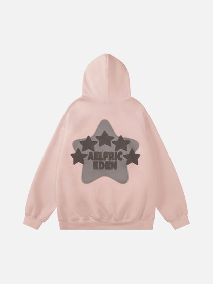 Aelfric Eden™ | Vintage hoodie med stjärnbroderi