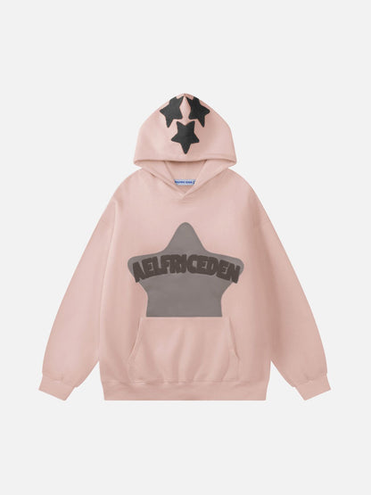 Aelfric Eden™ | Vintage hoodie med stjärnbroderi