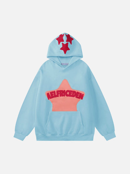 Aelfric Eden™ | Vintage hoodie med stjärnbroderi
