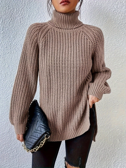 Ragna™ | Stilren Polotröja med Slits