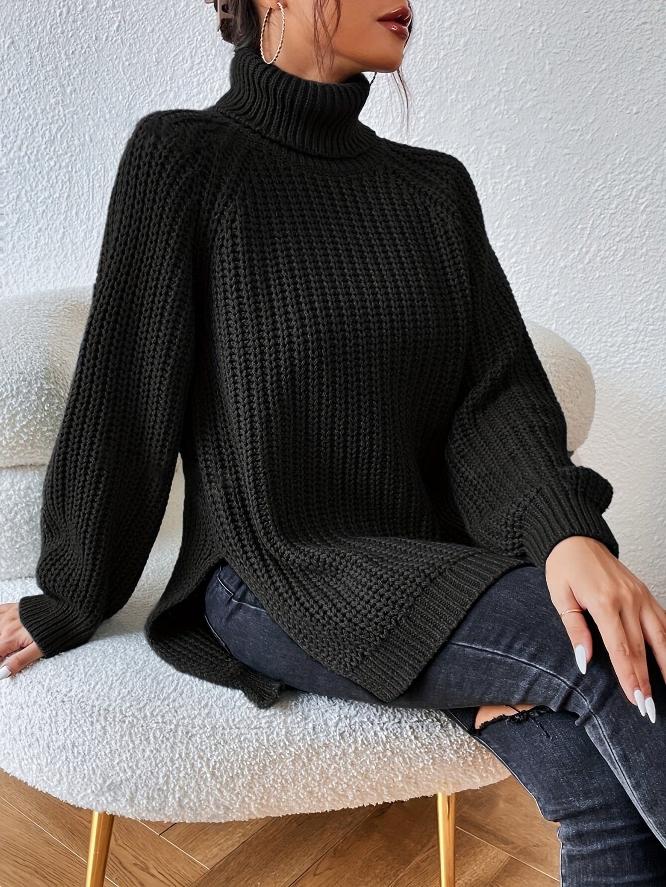 Ragna™ | Stilren Polotröja med Slits