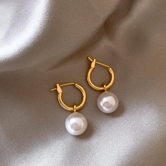 Eleganta Örhängen med Guldkulor